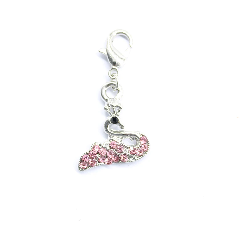 Новомодное очарование Омаров застежка Рейн Лебедь сладкий Шарм животные DIY кулон