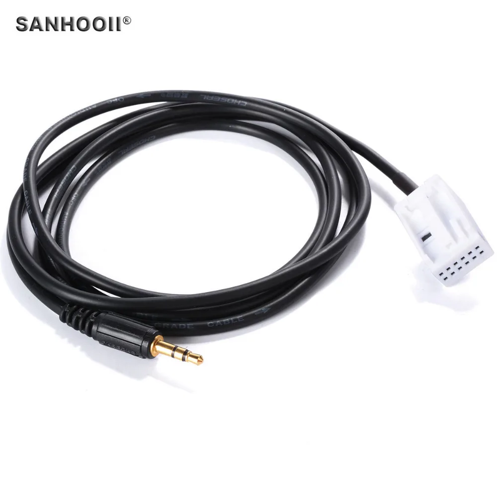 

3.5mm Jack Plug to 12pin CD Player AUX Cable Wire Adapter For iPhone MP3 for VW RCD510 RCD310 MAGOTAN Sagitar Touran Golf 6