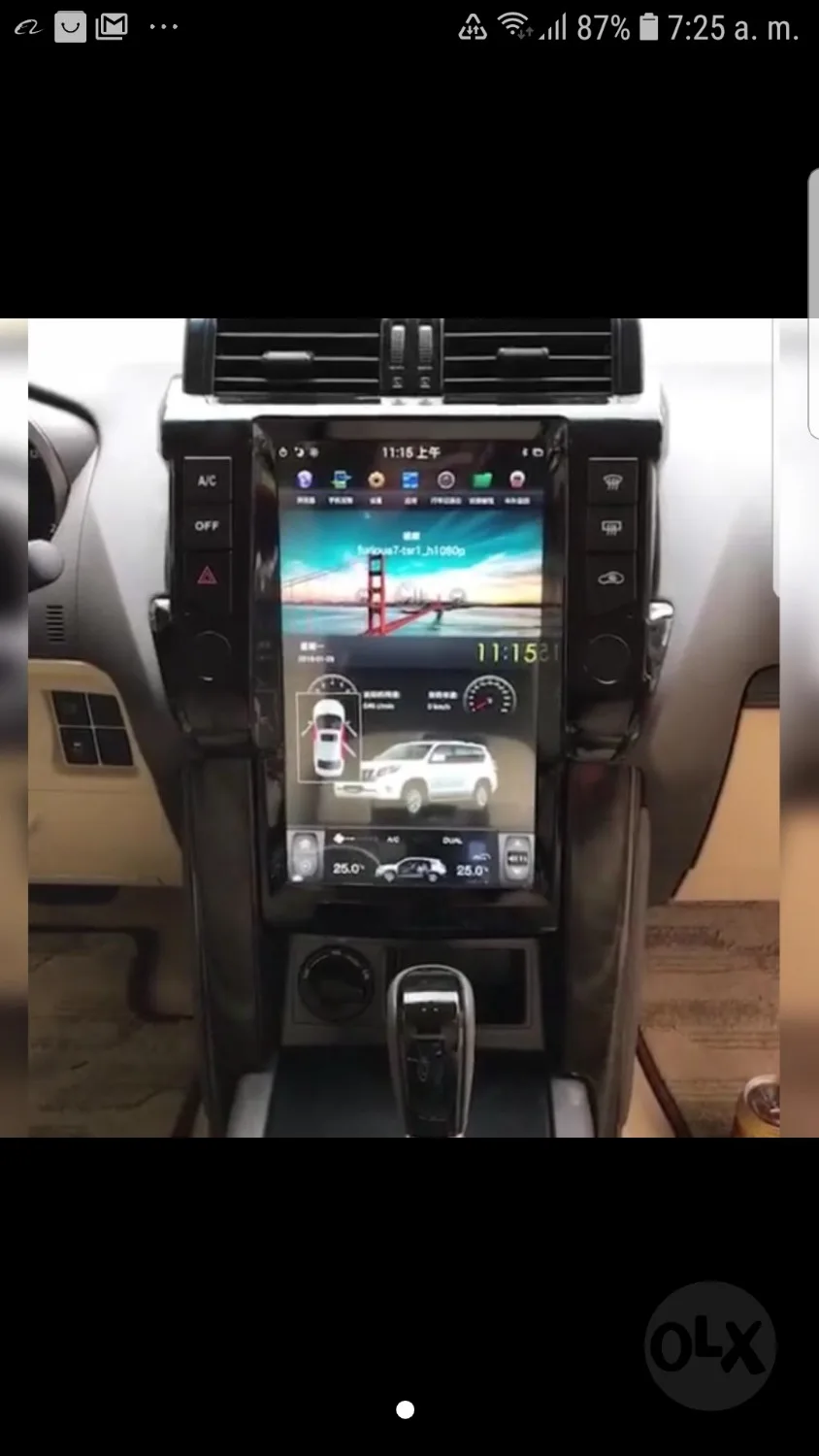 Clearance 12.1 Inch Tesla Style Car NO DVD Player GPS Navi For Toyota Land Cruiser Prado 150 2010-2013 Autoradio Multimedia Headunit ISP 1