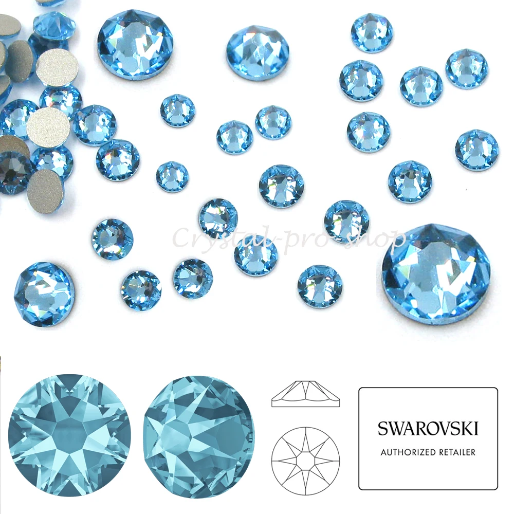 Новинка-20(на выбор) Swarovski Elements ss14(3,5-3,6) мм кристалл(без горячей фиксации) Стразы с плоской задней поверхностью