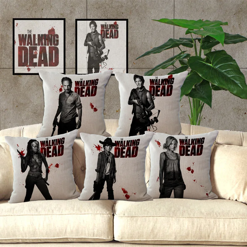 1 шт. наволочка для подушки Walking Dead домашнего декора 44*44 см/17 3*17 3'' | Дом и сад