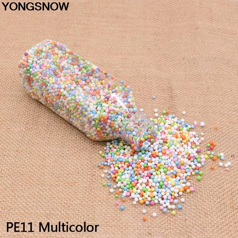 PE11 Multicolor Утылки многоцветный Мини-круглые бусины пена мяч поделки Снег Грязь частиц аксессуары DIY подушка ручной работы/шар/на - Цвет: PE11 Multicolor