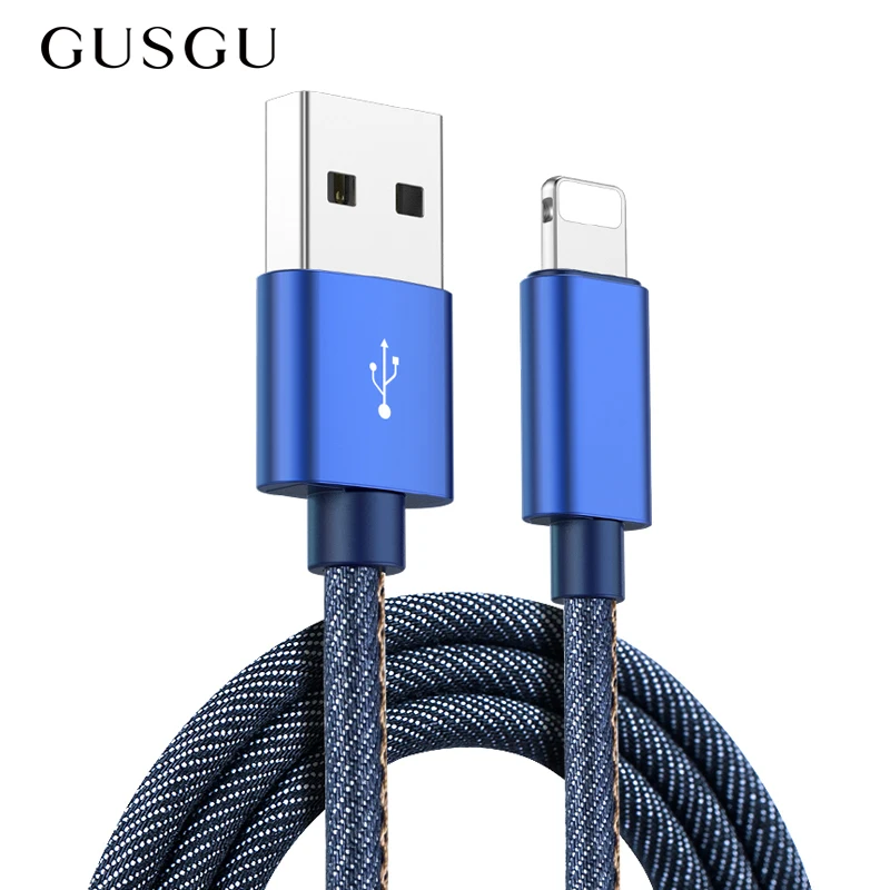 

GUSGU USB Cable for iPhone X S Max 8 7 6 plus Fast Charging Microusb Charger for Samsung S7 S6 For Huawei P9 Mobile Phone Cable