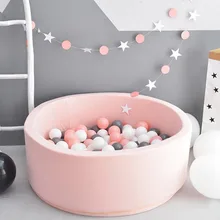 Сухой бассейн для детей, мячи для младенцев, круглые складные мячи для бассейна, Океанский шар, игрушечный манеж, мягкий красочный INS, детский забор, декор для комнаты