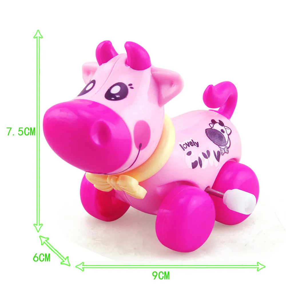 

Clockwork Funny Toy Cartoon Cows Clockwork Car Educational Toys Gift 17Nov06