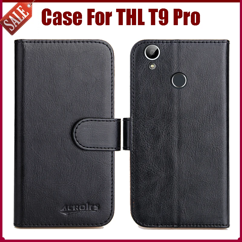 Pouzdro THL T9 Pro, luxusní šestipásmové kožené pouzdro na telefon pro obal THL T9 Pro s novým stylem držitele karty