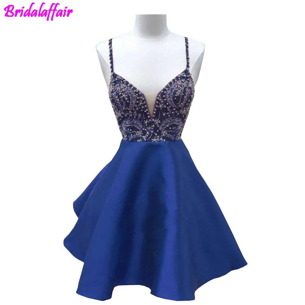 Пикантные Rosso Breve Vestito Da Променад Perline Sopra Il ginocchio Vestidos de Soiree настоящая фотография с низким вырезом на спине Коктейльные Вечерние платье для выпускного вечера - Цвет: same  color