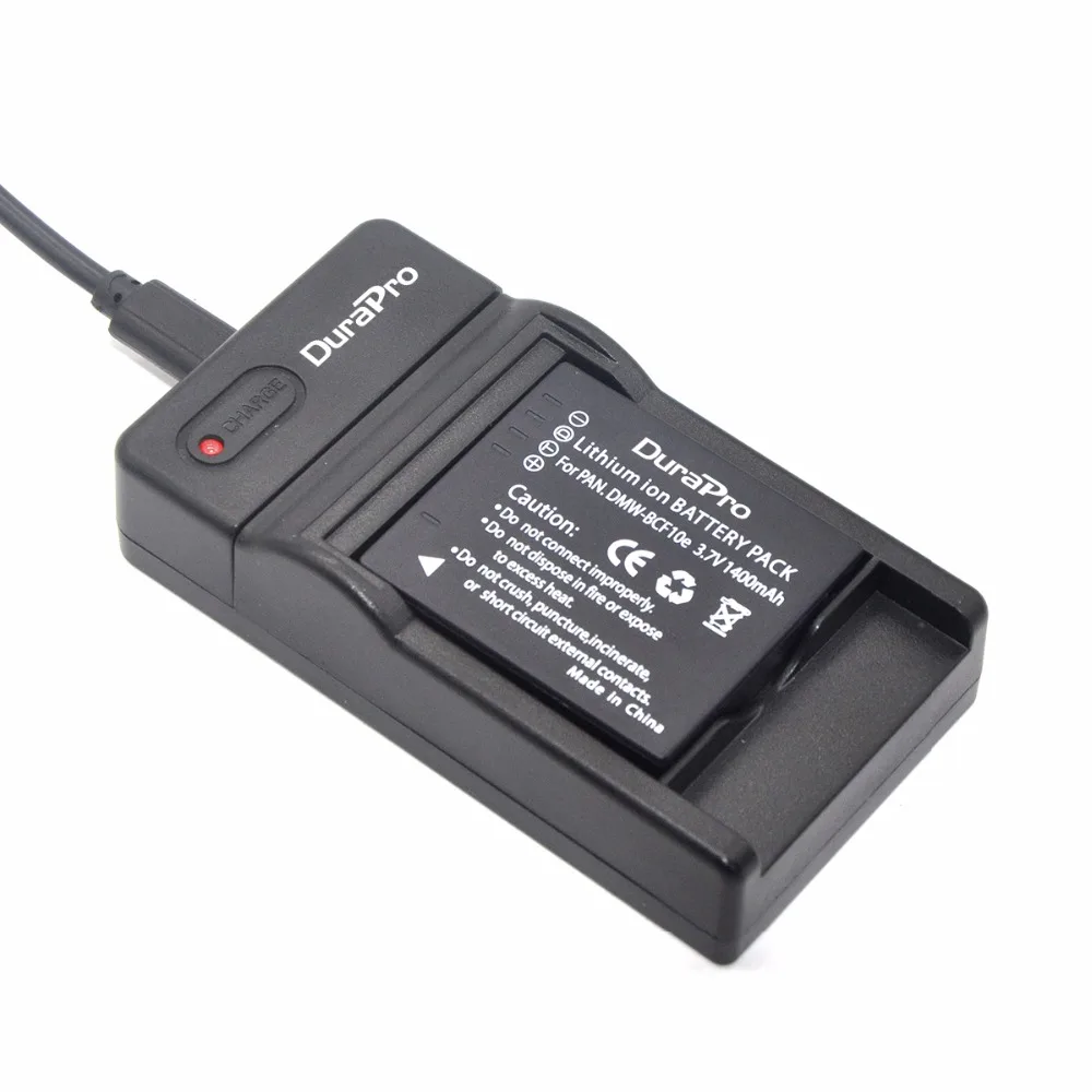 1pc DMW BCF10 DMW BCF10 BCF10E Rechargeable Li ion Battery + USB