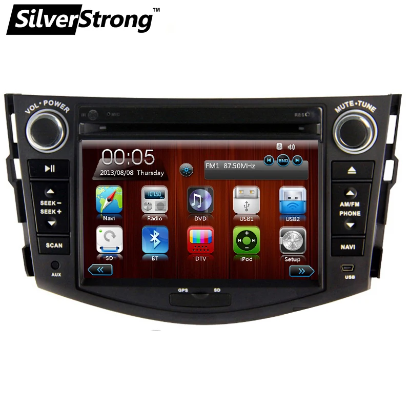 SilverStrong автомобильный DVD gps для TOYOTA RAV4 2007 2011 с RDS 2 din dvd стерео навигации Стерео