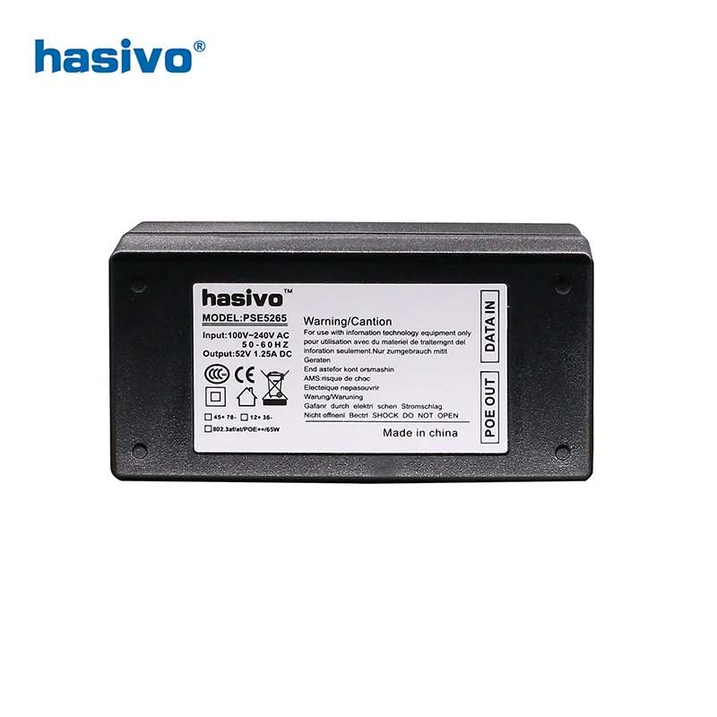 

Single PoE 60 watt adapter Gigabit POE Injector Ethernet power for POE IP Camera Phone Wireless AP PoE Power Supply