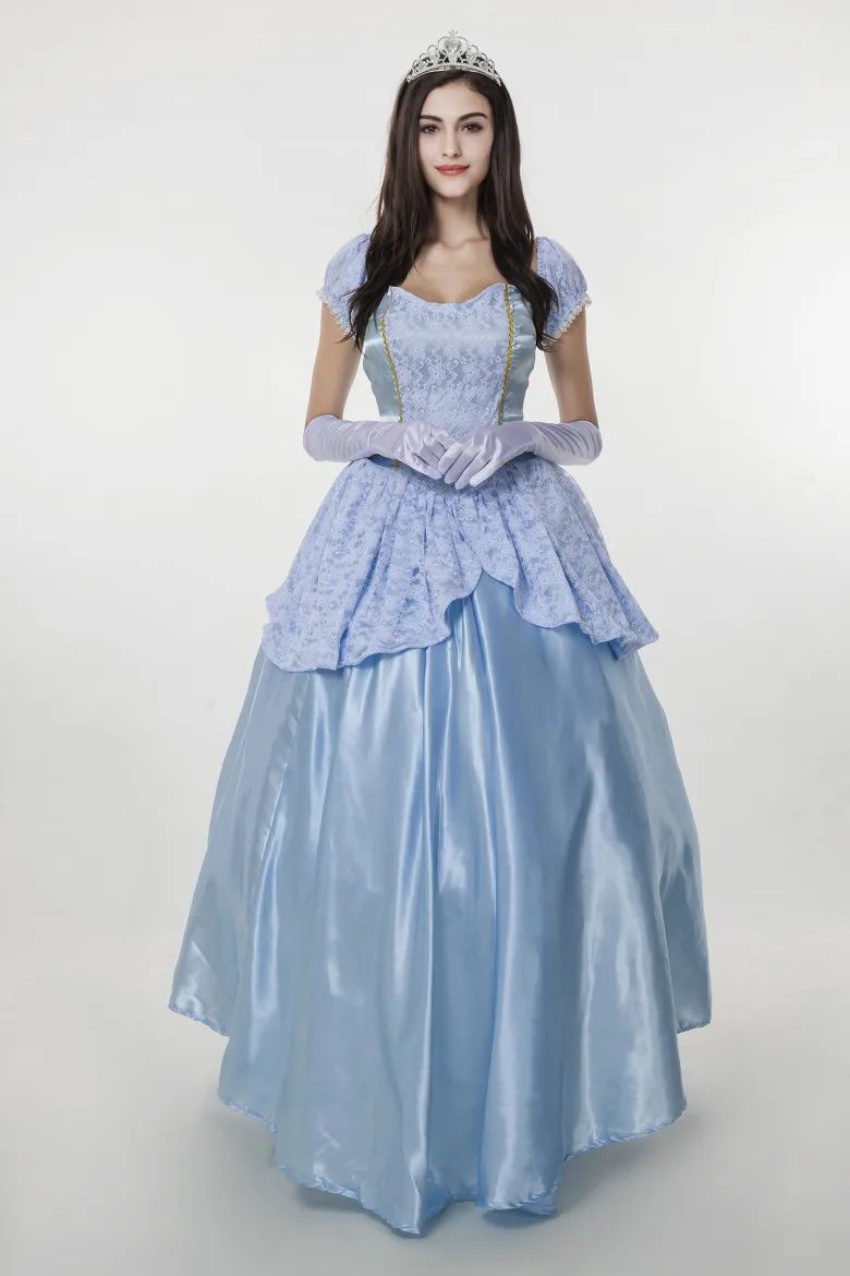 Fashion womens ladies luxury Cinderella princess costume Adult Cinderella costume fairy tale cosplay For party 