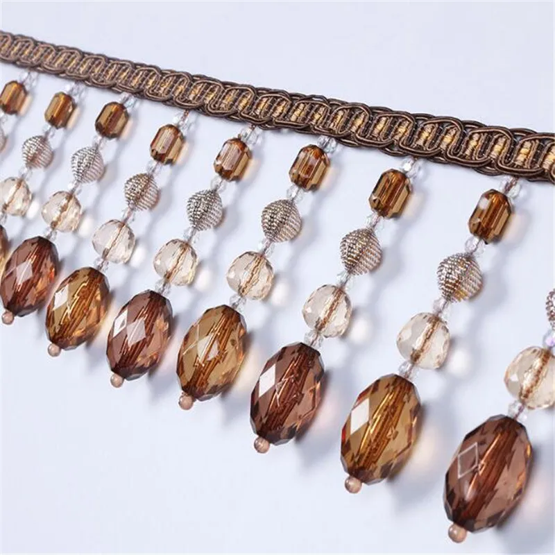 

10cm width acrylic beads Curtain Lace Trims bordering ornament Curtain Decorative Accessories AG01