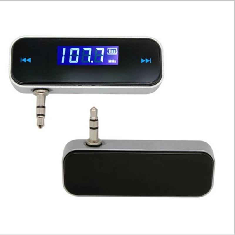 Мини беспроводной fm-передатчик 3,5 мм Автомобильный музыкальный аудио с ЖК-дисплеем для iPhone 4 5 6 6S Plus samsung iPad Автомобильный MP3 передатчик
