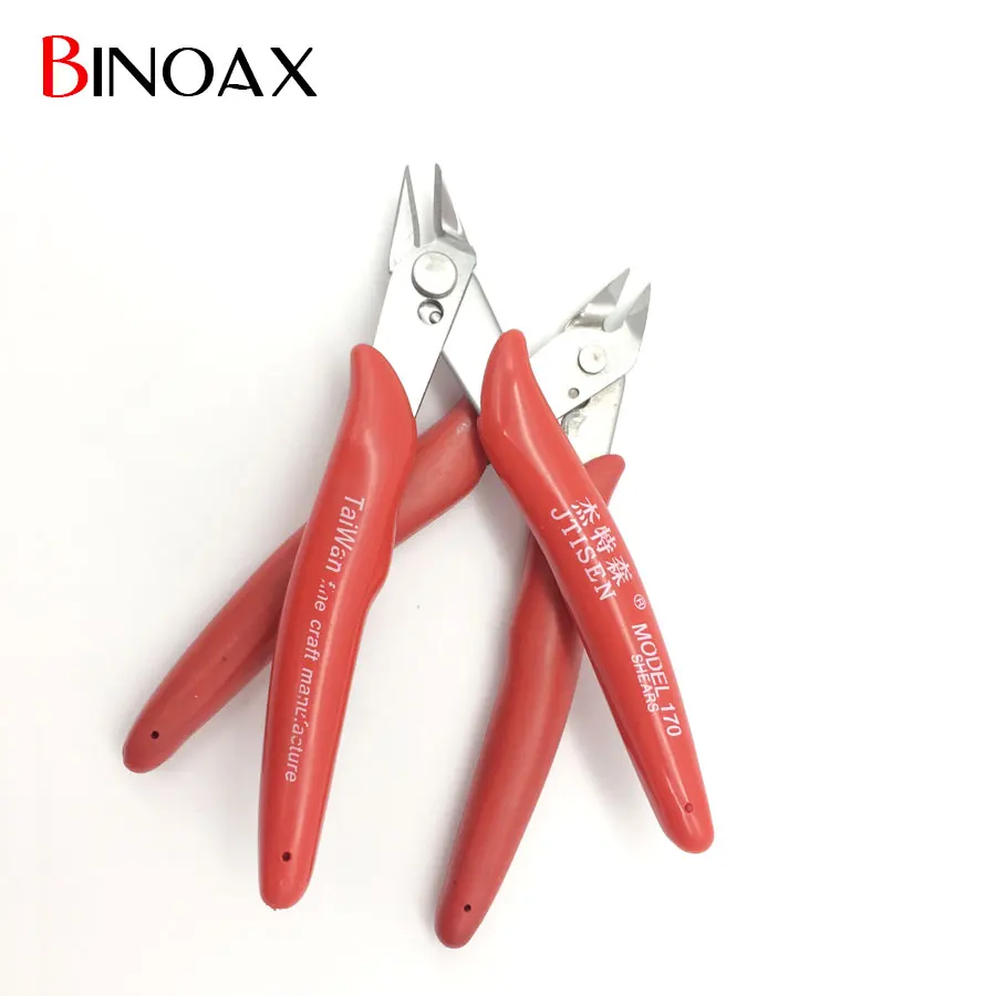 Binoax 5 дюймов красный Электрический кабель плоскогубцы боковые Snips кусачки щипцы ручные инструменты