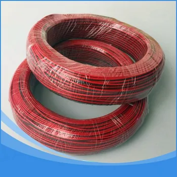 

UL LED Strip wires for single color 500meter/lot 2pins cable wire extension AWG20 Standard red and black wires