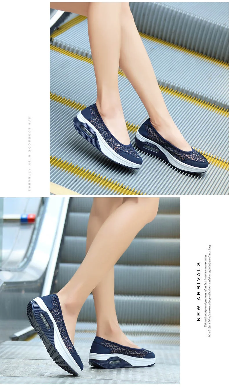2019 Summer women flat platform shoes women breathable casual sneakers shoes slip on platform walking shoes for women (10)