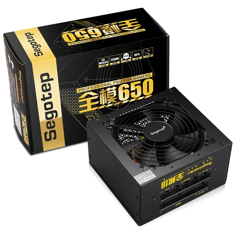 Segotep كامل Modular650 550 W نشط PFC ATX الألعاب امدادات الطاقة مع انخفاض الضوضاء 120 مللي متر مروحة ل كمبيوتر مكتبي PC حالة ألعاب