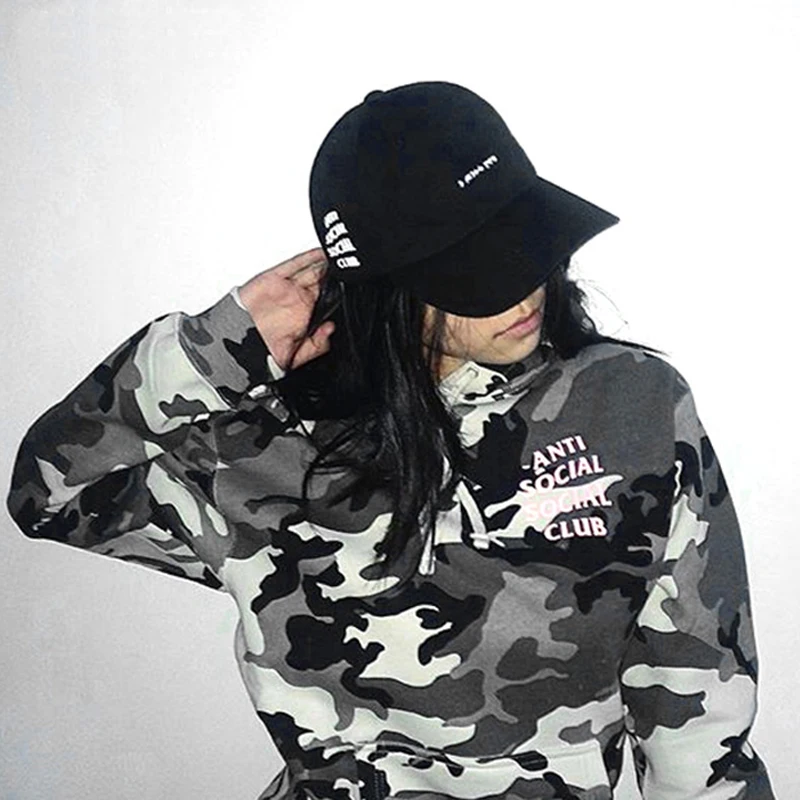 Punkool Camo Anti Social Social Club A Capuche Hommes La Rose