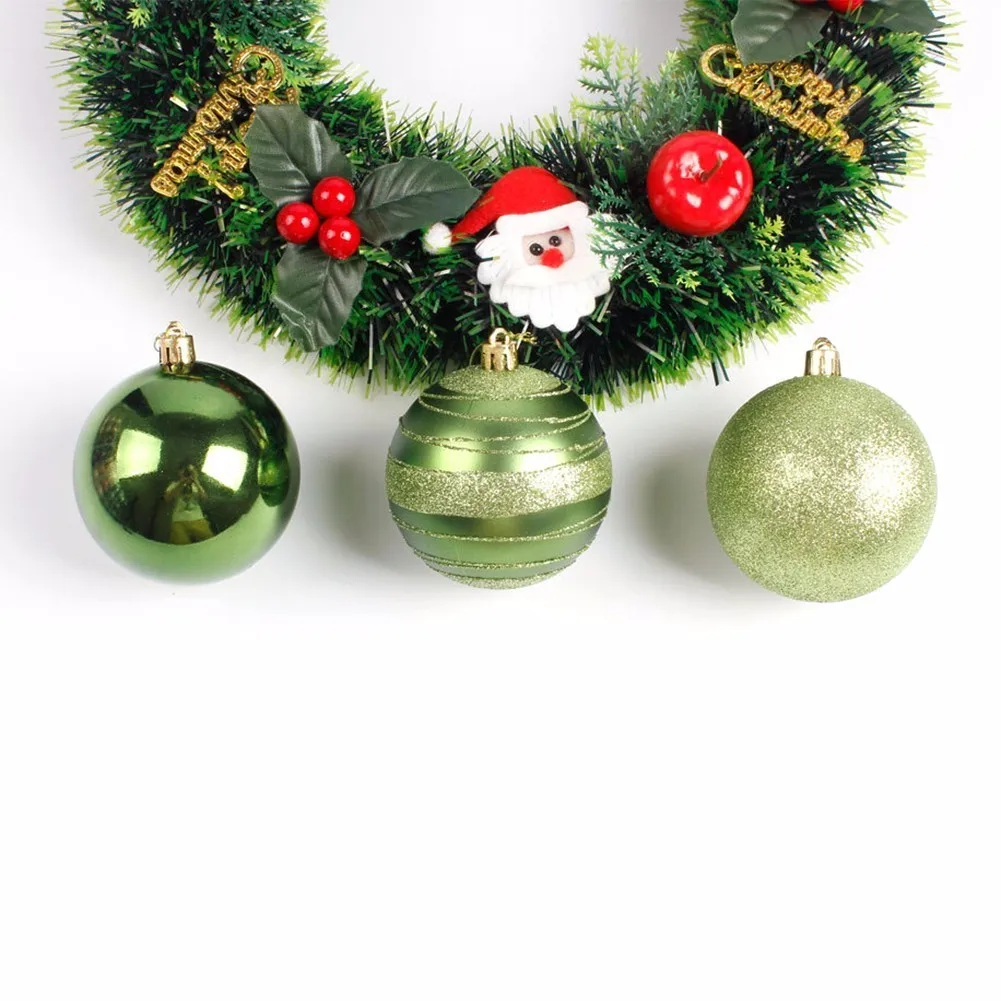 12Pcs 6cm Christmas Tree Ball Baubles Christmas Party Ornament For Festival Party Supplies Home Decoration Gifts 5 Colors