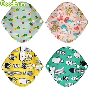 

Goodbum Maternity Pads Sanitary Napkin Washable Bamboo Charcoal Physiological Mat Skin Soft Hypoallergenic Pads Easy To Clean4PC