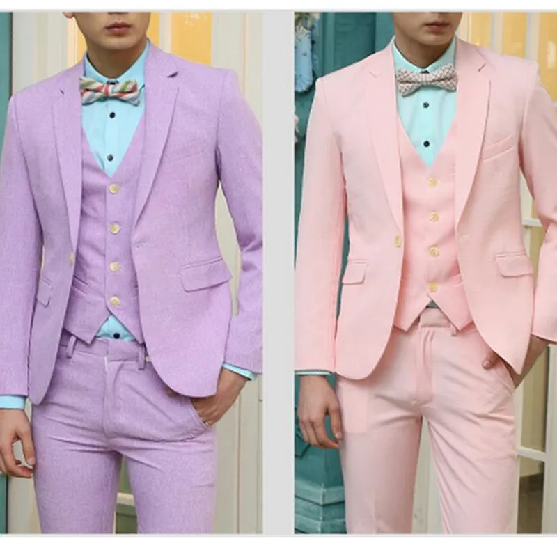 Multicolor optional custom men's suit bright pure color bright eye of