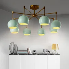 Nordic Postmodern Simple Living Room Ceiling Light Art Creative Personality Atmosphere Iron Restaurant Bedroom American Lamp nordic chandeliers creative postmodern magic beans art restaurant simple glass ball branches tree twig molecules living room led