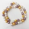 Nouvelle mode mélange de couleurs, nouvelles perles rondes, amples, imitation coquille de perles, tailles 4-14mm, fabrication de bijoux 15 pouces, nouvelle mode ► Photo 3/6
