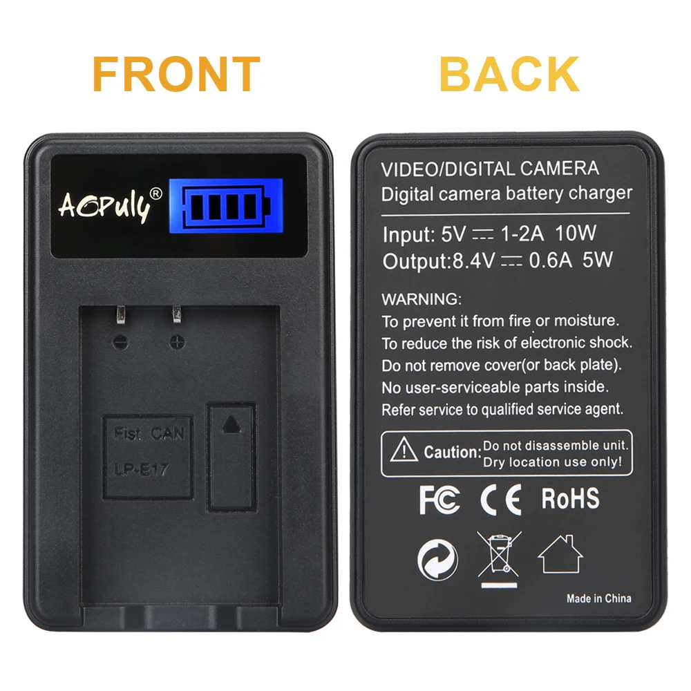 AOPULY 1 шт. LP E17 bateria LPE17 батарея + USB зарядное устройство для Canon EOS 760D Kiss 8000D Rebel T6s 750D X8i