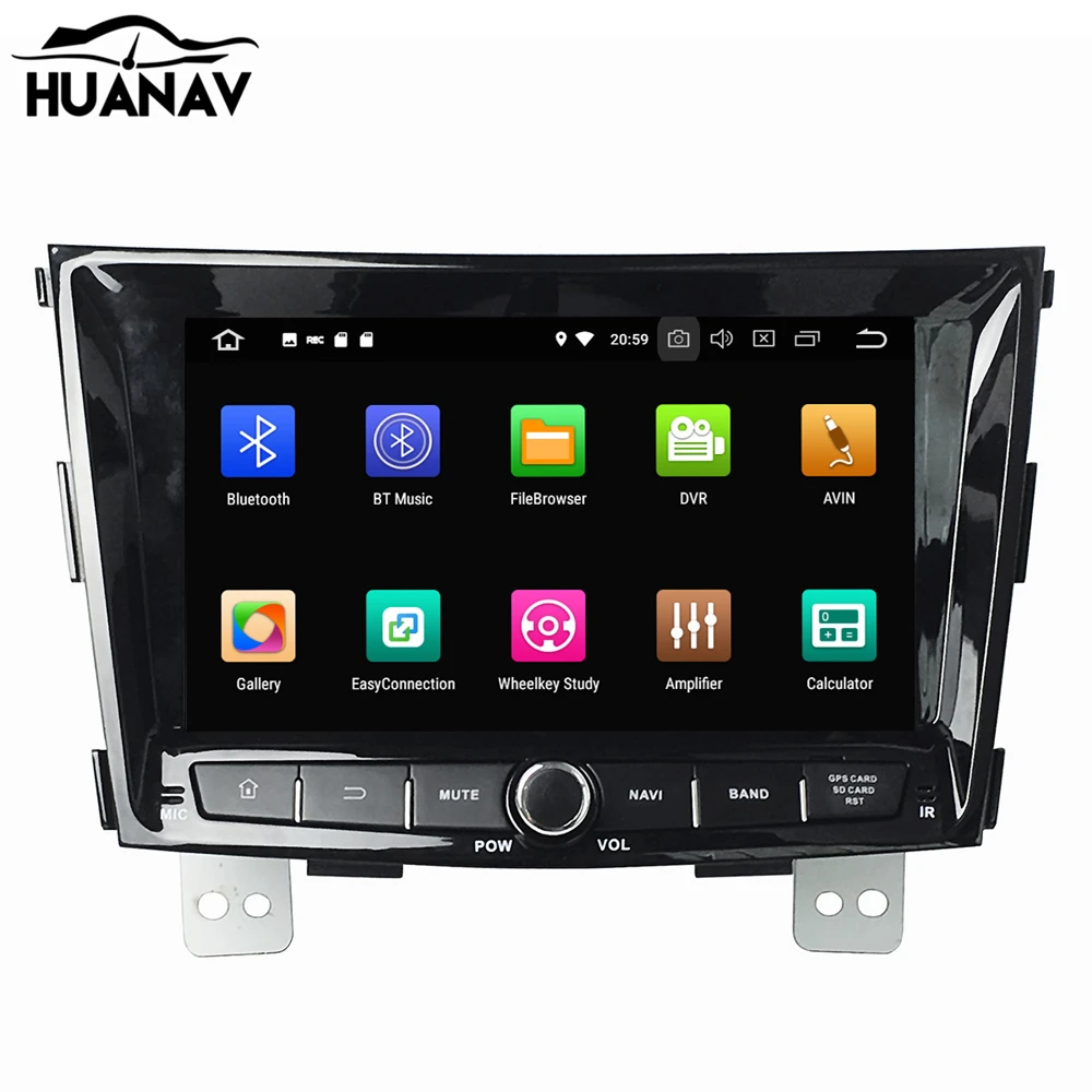 HUANVA Android 8,0 32G CD проигрыватели dvd-плеер gps навигации для SsangYong tivolan мультимедийный плеер магнитофон 8-Core navi