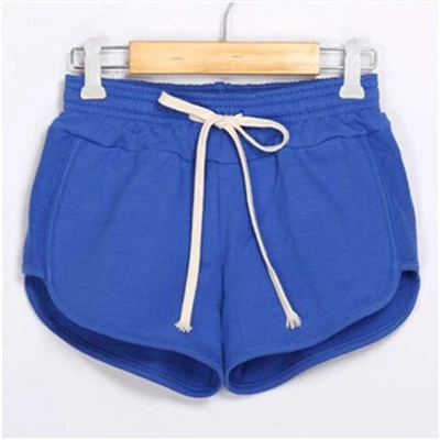 Royal blue Новые Сексуальные женские спортивные Соблазнительные Высококачественные эластичные обтягивающие шорты для фитнеса, бега, йоги - Цвет: Royal blue