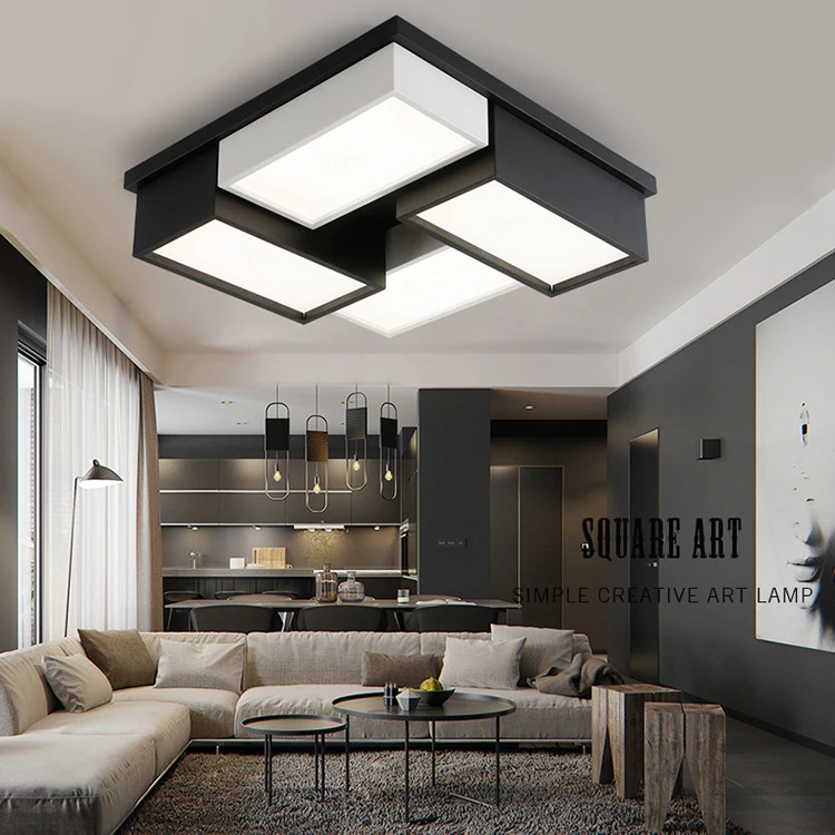 Luminaria Sala Lampara TECHO Azul Винтаж Современная светодиодные люстры Китай Nordic plafondlamp светодиодные потолочное крепление