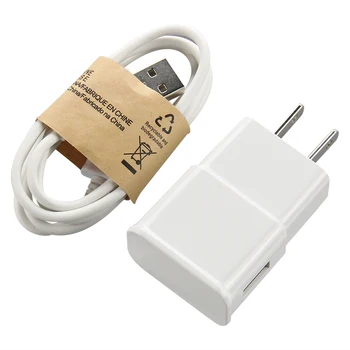 

Wholesale - 5V 2A For Samsung Galaxy S7 S6 Edge S5 Charger EU/US USB Wall Charger Power Plug + Micro USB Cable 500pcs/lot