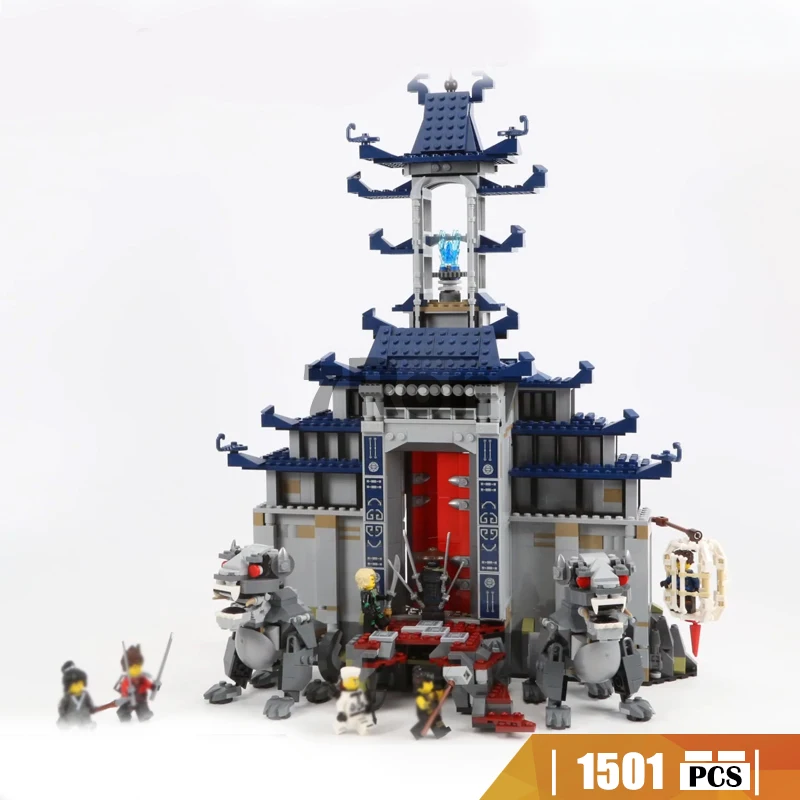 

Building Blocks Ninjago Temple of the Ultimate Ultimate Weapon Bricks Ninja Movie Model Kids Toys Compatible with Lego 70617