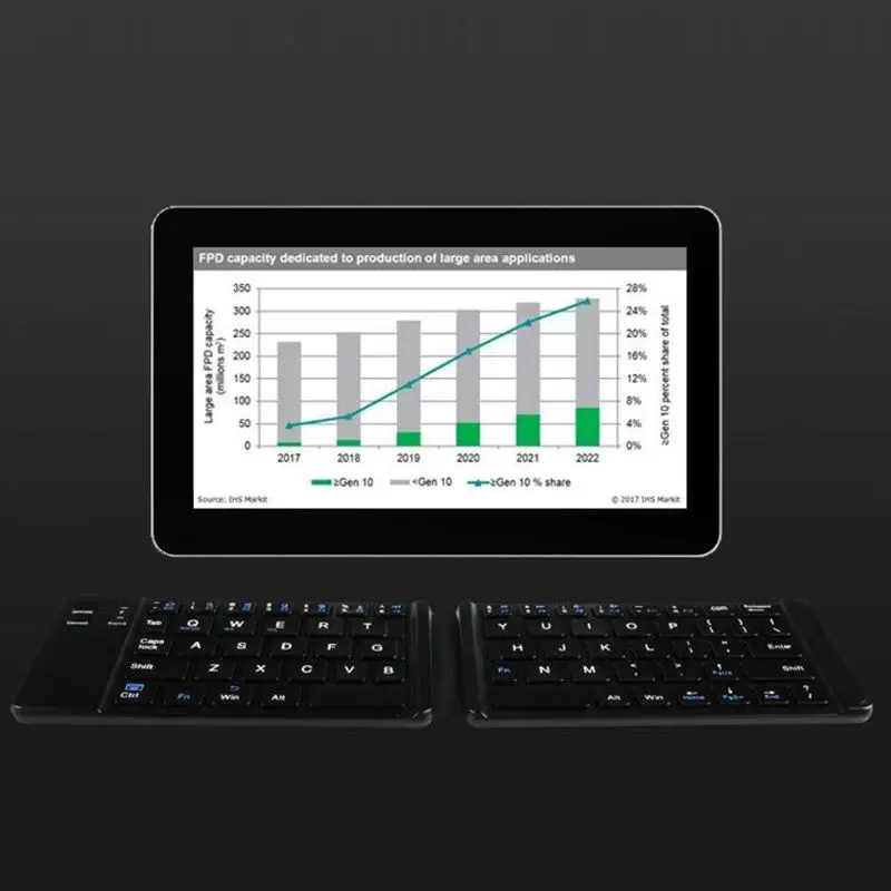 

Portable Ultra Thin Light Mini Bluetooth 3.0 Folding Keyboard Wireless Rechargeable Keypad For IOS/Android/Windows Ipad Tablet P