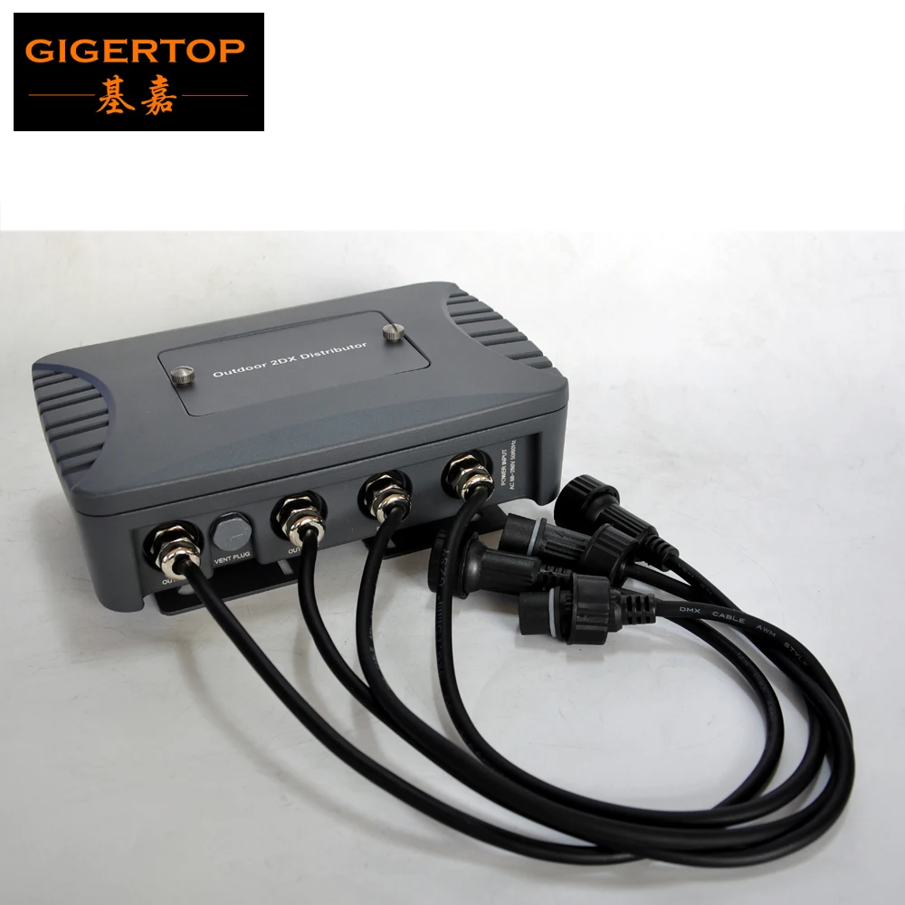 TIPTOP сценический свет водонепроницаемый 2 пути DMX сплиттер открытый DMX512 консоль