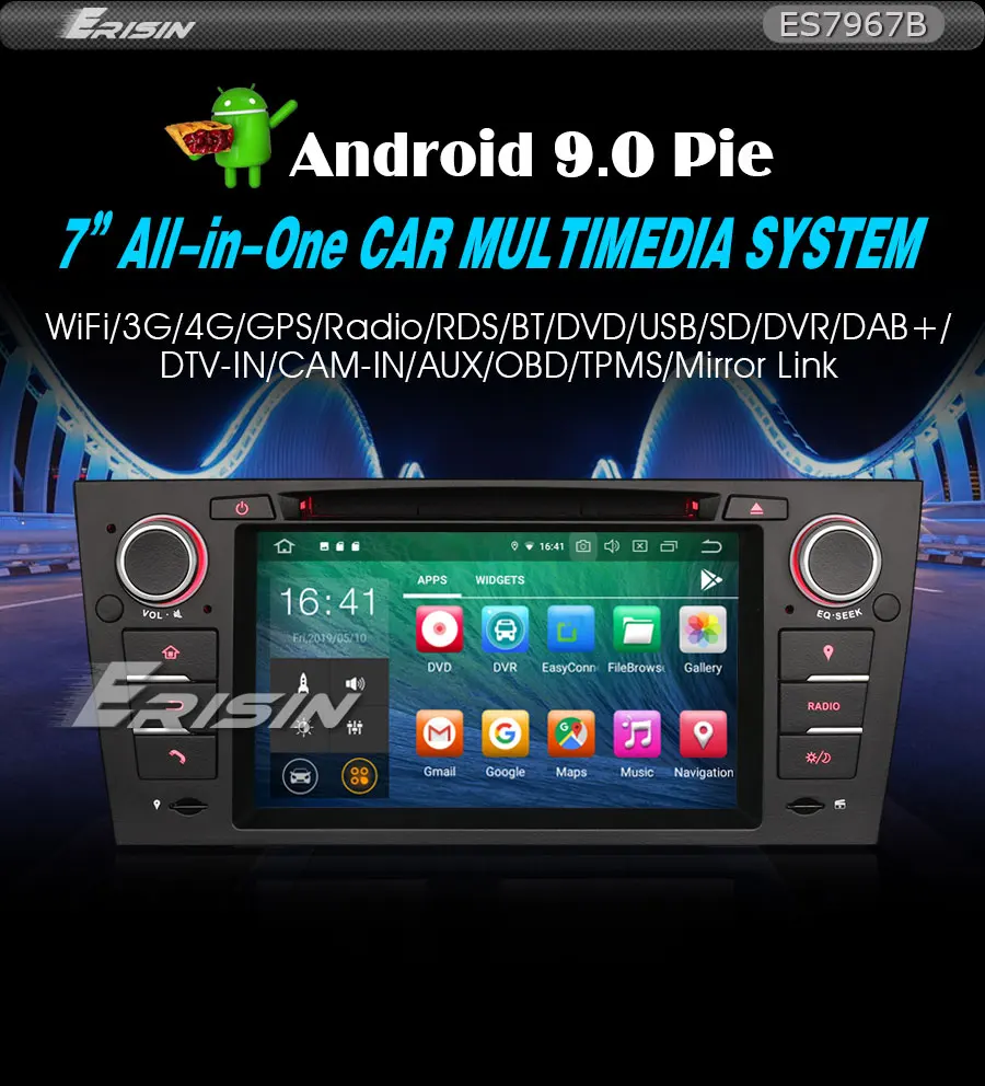 Best 7" 4GB RAM 32GB ROM Android 9.0 OS Car DVD Multimedia GPS Radio for BMW E90 2005-2012 & BMW E91 2005-2012 & BMW E92 2006-2013 1