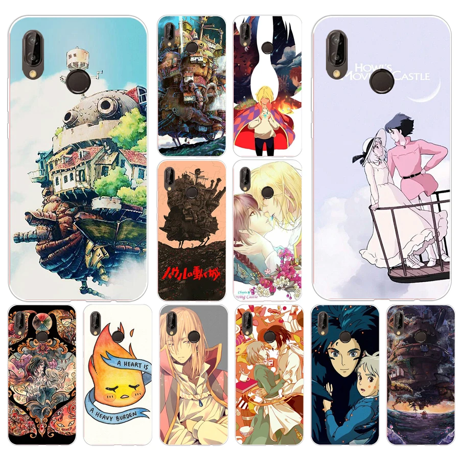 

170FG Howl's Howls Moving Castle Soft Silicone Tpu Cover Case for huawei p20 lite mate 20 lite