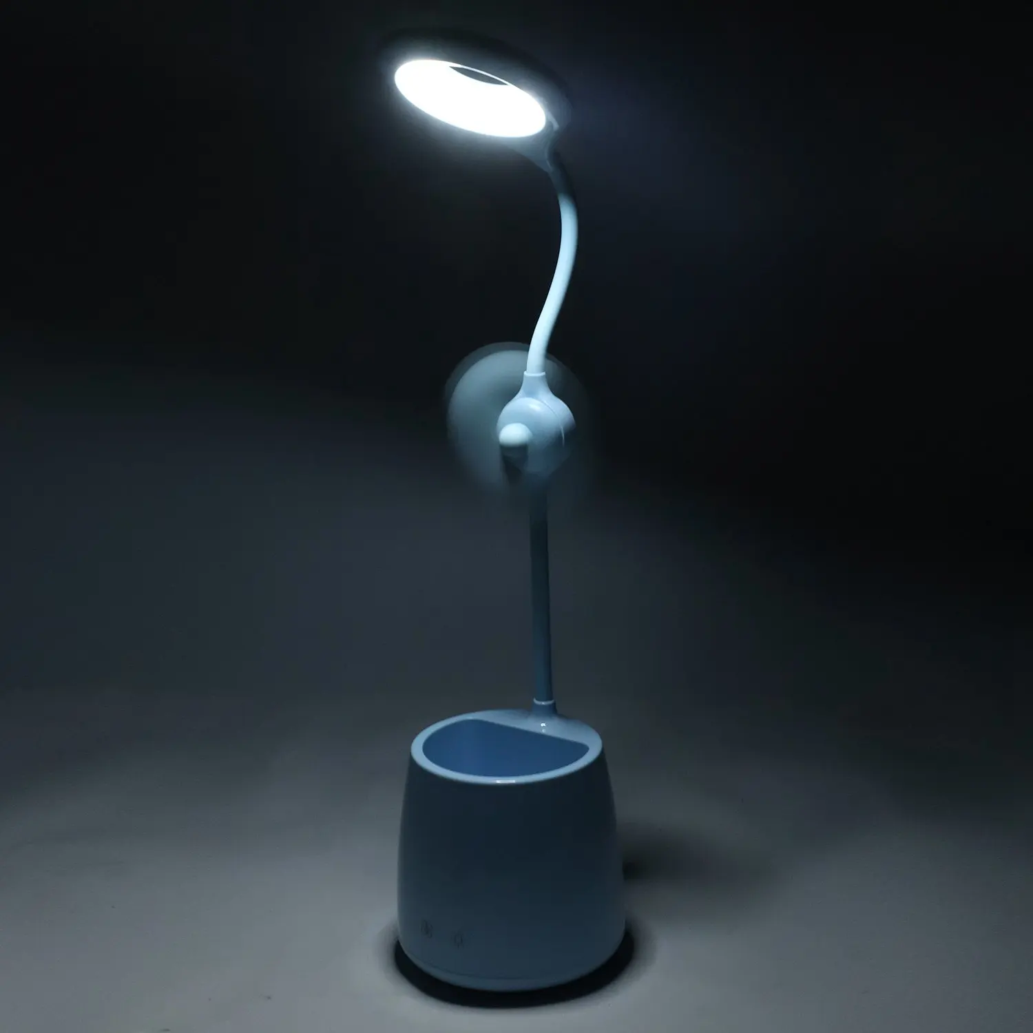 Творческий зарядка через usb глаз протектор стол для учебы лампа/Led органайзер для ручек лампа/вентилятор настольная лампа