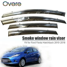 Овере 4 шт./1 Набор дым окно дождевой козырек для форд фиеста хэтчбек 2010- навесы аксессуары
