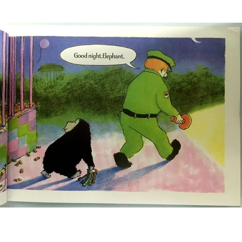 Книга с картинками на английском языке надписью Good Night Gorilla By Peggy Rathmann|Чтение| |