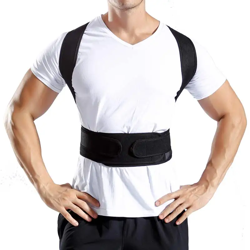 Back Posture Corrector Lumbar Brace Shoulder Spine Support Belt Adjustable Adult Corset Posture Correction Belt Body Health Care (5)