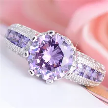 top quality silver ring with zircon beautiful party jewelry perfect romantic Valentine’s Day gift factory price