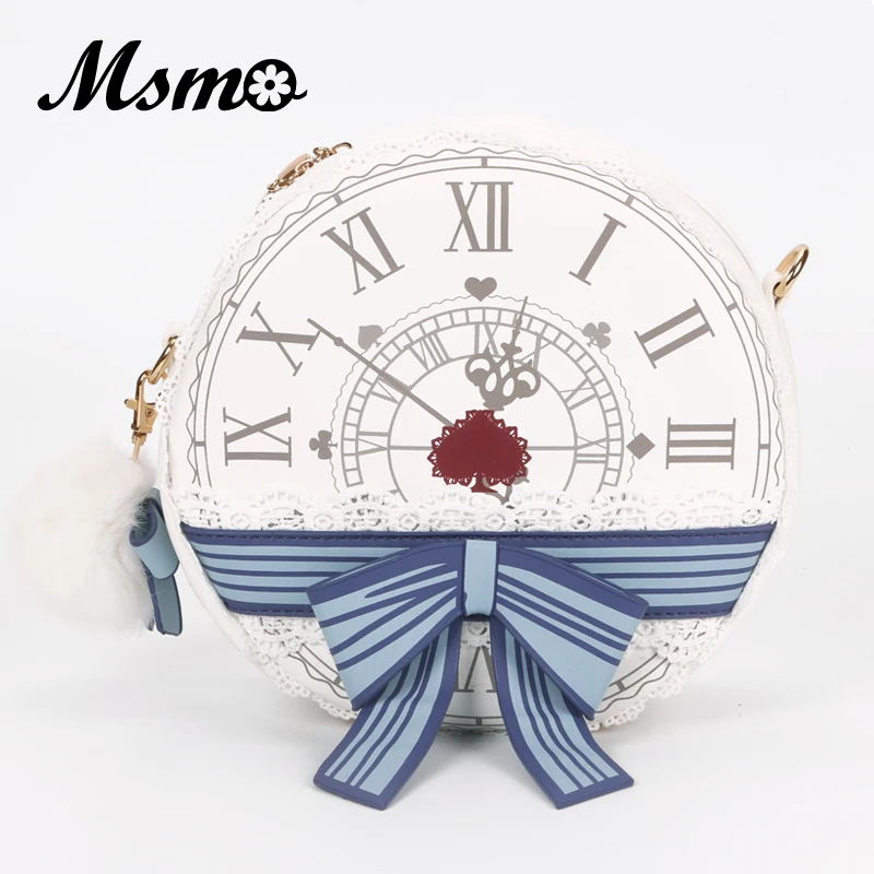 Сумка через плечо MSMO Alice in Wonderland винтажная школьная сумка мессенджер с круглыми