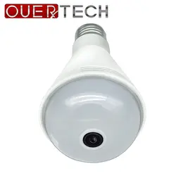 OUERTECH 360 двухсторонняя аудио белая световая лампа-колонка с Bluetooth панорамная 960P полноцветная Беспроводная интеллектуальная ip-камера