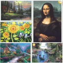 1000 шт. светящиеся бумажные головоломки, известные картины мастер-Образование обучения, подарок для друзей детей взрослых детей мальчиков девочек