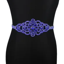 Новейший свадебный пояс ручной работы серебристого и голубого цвета, элегантный атласный пояс с лентой, пояс-кушак для свадебного вечернего платья, выпускного вечера