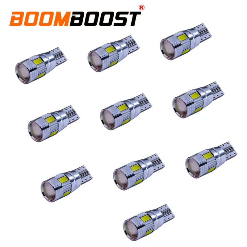 

new 3W 6 SMD 5630 LED Width Indication Light License Plate Bulbs with Projector Lens 10 pieces hot sale