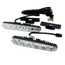 Автомобильный головной светильник, высокая мощность, Высокий/Низкий Луч, Предупреждение противотуманная фара для вождения, автомобильный головной Светодиодный светильник дневного света с ксеноновым DRL