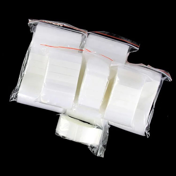 100PCS PE Clear Plastic Writing Ziplock Packaging Bag DIY Thick Antioxidant Jewelry Date Note Food Snack Spice Storage Pouches 4