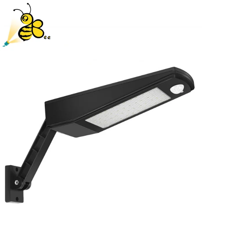 

Bee Super Bright 66 Led Solar Light Outdoor Waterproof Lighting For Garden Wall Two Angles Rotable Pole Solar Lamp With 3 Modes